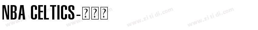 NBA Celtics字体转换